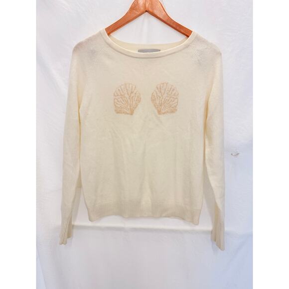 Catnip + Seaweed Broken Shell Cashmere Sweater XS Fall Malibu Casual Minimalist - Picture 5 of 7